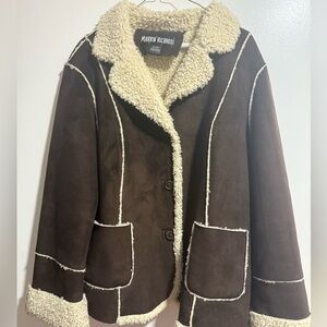 Marvin Richards Dark Brown Teddy Fur Jacket Rare